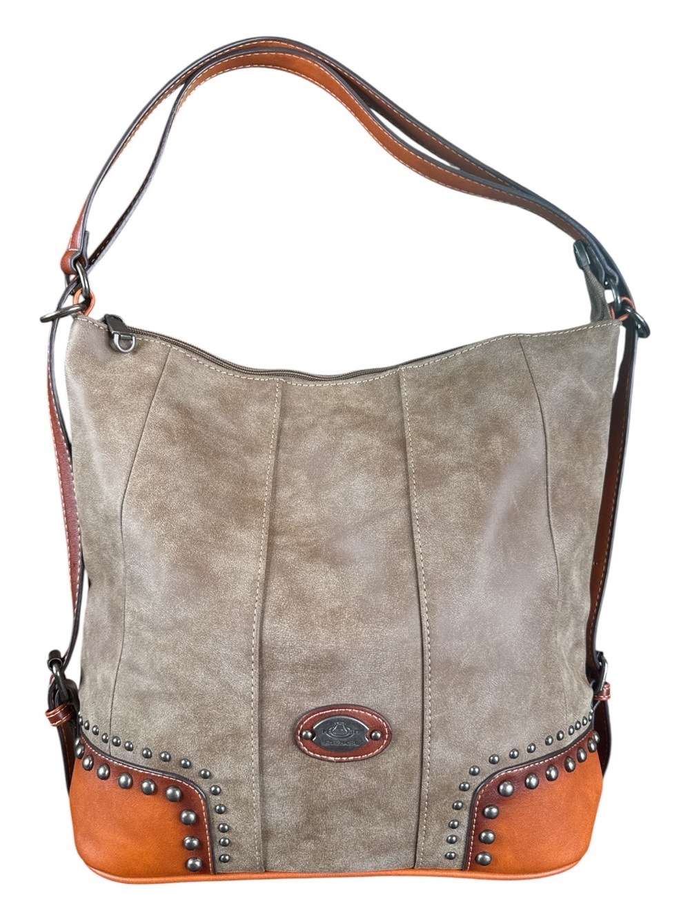 HEMA BAGS Coffee & Brown Adjustable Strap Shoulder Bag